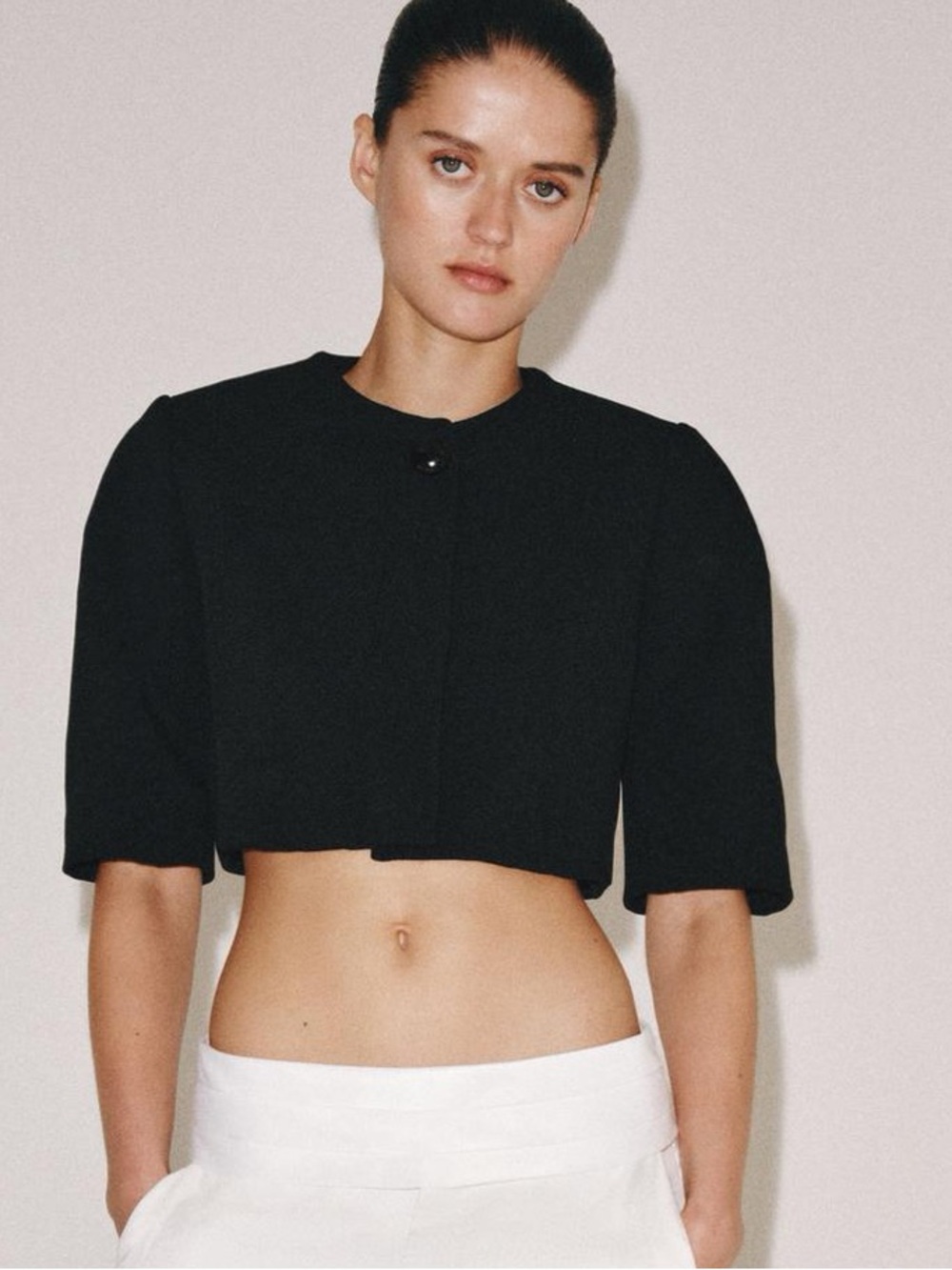ZARA ZW COLLECTION CROPPED BLAZER